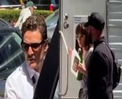 Pedro Pascal and Dakota Johnson were spotted in New York as filming on their new feature Materialists kicked off. &#60;br/&#62;&#60;br/&#62;The stars were seen making their way through the city as they headed to set. The footage was taken on Wednesday (1 May) at 2pm. &#60;br/&#62;&#60;br/&#62;Production company A24 confirmed the film is in active production in New York City this spring.&#60;br/&#62;&#60;br/&#62;Starring Pedro Pascal, Dakota Johnson and Chris Evans, the film follows a matchmaker who falls into a toxic love triangle.&#60;br/&#62;&#60;br/&#62;In the footage, Pedro Pascal, of Game of Thrones and Narcos fame, donning sunglasses and shirt, can be seen strolling through the city. &#60;br/&#62;&#60;br/&#62;He then climbs into a waiting car seemingly unnoticed by members of the public walking past.&#60;br/&#62;&#60;br/&#62;And Dakota Johnson was spotted walking past her trailer clutching papers and a drink. &#60;br/&#62;&#60;br/&#62;She appeared comfortably dressed in Ugg boots and a long grey cardigan with her hair left loose as she stepped into a waiting car.