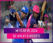 Rajasthan Royals defeated Mumbai Indians by six wickets to secure their third win of the IPL 2024. Chasing a target of 126 runs, Rajasthan Royals cruised to the target in 15.3 overs&#60;br/&#62;
