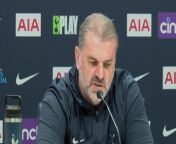 Tottenham boss Ange Postecoglou discusses tactics and how players have had to adjust to his way of play and how his Spurs team play with some players taking longer than others to adjust.&#60;br/&#62;&#60;br/&#62;Tottenham Hotspurs, London, UK