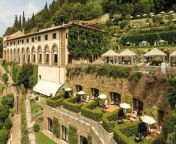 Villa San Michele, A Belmond Hotel, just outside Florence, Italy, has a new collection of artwork that beautifully contrasts the Renaissance frescoes decorating the resort.