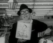 Early 1960s Floating Charmin toilet tissue TV commercial. Mr Whipple is mentioned, but he is not the star . A toilet paper salesman needs to talk to Mr Whipple, but he needs to ask the cashier where he is located