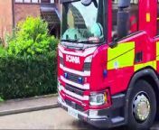 Crews tackle van fire in Peterborough street from van leg