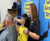 Just Cuts founder and CEO Denis McFadden is supporting Rocco&#39;s cancer journey during the World&#39;s Greatest Shave. Rocco&#39;s mum and hairdresser Caterina Faau was asked to shave his head.