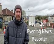 Evening News reporter Kevin Quinn was at the scene as filming took place at Peatville Terrace in Longstone for Lockerbie TV drama Flight 103.