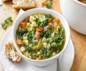 Eating Soup , Can Help With Weight Loss , When Considering These Tips.&#60;br/&#62;Your favorite soup &#60;br/&#62;may not always be &#60;br/&#62;the healthiest option.&#60;br/&#62;But according to Lindsey DeSoto, RDN, LD, &#60;br/&#62;it can be when following a few simple tips.&#60;br/&#62;1. , Make your own stock or broth, This way, you can control how much sodium is added.&#60;br/&#62;2, Texture is key, Adding lean proteins, veggies and beans provides nutrients and keeps you fuller longer.&#60;br/&#62;3, Stay away from creamy soups, DeSoto says they&#39;re &#92;