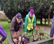 Up The Garden Bath install new planters at Central Park from amma bath xvideos