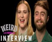 “Weird: The Al Yankovich Story” stars Daniel Radcliffe (Weird Al Yankovic), Evan Rachel Wood (Madonna) and writer/director Eric Appel discuss their new biopic in this interview with CinemaBlend&#39;s Mike Reyes. They talk about the film’s most absurd moments, how they scored their awesome cameos, and just how much of Madonna’s persona was truly based on the pop-star.