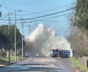 Plume of water shoots into air as huge leak forces road closureCollege Station Police Department