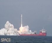 China&#39;s Smart Dragon-3 rocket launched 9 satellites from sea platform &#60;br/&#62;off the coast of Yangjiang.&#60;br/&#62;&#60;br/&#62;Credit: Space.com &#124; footage courtesy: China Central Television (CCTV) &#124; edited by Steve Spaleta