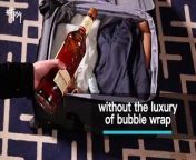 Stop that bottle of booze or wine from soaking your suitcase.