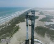 SpaceX Starship was run through a wet dress rehearsal for launch. &#60;br/&#62;Watch amazing drone view of the frosty rocket as it was filled with over 10 million pounds of propellant. &#60;br/&#62;&#60;br/&#62;Credit: Space.com &#124; footage courtesy: SpaceX &#124; edited by Steve Spaleta