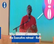 President William Ruto revealed why he invited Governors to the National Executive Retreat in Naivasha, Nakuru. Addressing the Governors and members of the Executive, Ruto stated that counties are partners to the national government. https://bit.ly/3uFjfaq