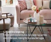 Tips on: How To Make A Small Living Room Look Bigger