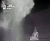 Ukrainian sea drones damage Russian Black Sea fleet patrol ship near Crimea, Ukraine says from team russia sadu