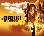 The Scorpion King 3: Battle for Redemption is a 2012 direct-to-video sword and sorcery action adventure film released on January 10, 2012. It is the third installment in The Scorpion King series and stars Victor Webster in the title role, replacing Dwayne Johnson, with supporting roles by Bostin Christopher, Temuera Morrison, Krystal Vee, Selina Lo, Kimbo Slice, Dave Bautista, Billy Zane, and Ron Perlman. The film continues the story of Mathayus, after he becomes the Scorpion King at the end of The Scorpion King and focuses on Mathayus battling Talus and trying to stop him from claiming the Book of the Dead. This was the first film produced by Universal 1440 Entertainment.