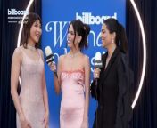Sarah Geronimo caught up with Billboard&#39;s Rania Aniftos and Lilly Singh at the Billboard Women in Music 2024.&#60;br/&#62;&#60;br/&#62;Watch Billboard Women in Music 2024 on Thursday, March 7th at 8 PM ET/ 5 PM PT at https://www.billboard.com/h/women-in-music/
