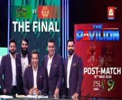 The Pavilion &#124; Islamabad United vs Multan Sultans (Post-Match) Expert Analysis &#124; 18 Mar 2024 &#124; PSL9&#60;br/&#62;&#60;br/&#62;Final : Islamabad United vs Peshawar Zalmi&#60;br/&#62;&#60;br/&#62;Catch our star-studded panel on #ThePavilion as we bring to you exclusive analysis for every match, live only on #ASportsHD!&#60;br/&#62;&#60;br/&#62;#WasimAkram #PSL9#HBLPSL9 #MohammadHafeez #MisbahUlHaq #AzharAli #FakhareAlam #islamabadunited #multansultans #rizwan#shadabkhan &#60;br/&#62;&#60;br/&#62;Catch HBLPSL9 every moment live, exclusively on #ASportsHD!Follow the A Sports channel on WhatsApp: https://bit.ly/3PUFZv5#ASportsHD #ARYZAP