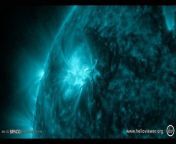 Sunspot AR3590 unleashed X1.8 and X1.7-class solar flares within a few hours of one another. Cell phone outages spiked across the United States around the same time but it is unclear if they are connected to the flares. &#60;br/&#62;&#60;br/&#62;Credit: Credit: Space.com &#124; footage courtesy: NASA / SDO and the AIA, EVE, and HMI science teams / Helio Viewer &#124; edited by Steve Spaleta&#60;br/&#62;Music: The Ethereal by Ave Air / courtesy of Epidemic Sound
