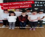Pupils from Beacon Primary Academy in Skegness have been having fun on Red Nose Day telling jokes to raise money for Comic Relief.