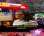 Knock Knock Girl Sara Ali Khan Spotted at Airpot Viral Masti Bollywood