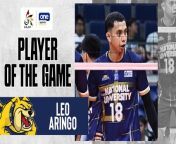 UAAP Player of the Game Highlights: Leo Aringo makes the chomp for NU vs DLSU from cg picnic leo
