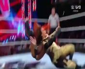 Becky Lynch vs Nia Jax last Woman Standing full math from intergender wrestling hadicap woman