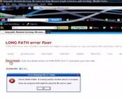 http://LongPathTool.com&#60;br/&#62;&#60;br/&#62;Long Path Tool can fix long path errors:&#60;br/&#62;&#60;br/&#62;Path too long&#60;br/&#62;Path too long - aborting (error code 80/1)&#60;br/&#62;0x80010135 Path too long&#60;br/&#62;Error cannot delete file: cannot read from source file or disk&#60;br/&#62;File cannot be copied&#60;br/&#62;Cannot delete file: Access is denied&#60;br/&#62;There has been a sharing violation.&#60;br/&#62;Cannot delete file or folder The file name you specified is not valid or too long. Specify a different file name.&#60;br/&#62;The source or destination file may be in use.&#60;br/&#62;The file is in use by another program or user.&#60;br/&#62;Error Deleting File or Folder&#60;br/&#62;Make sure the disk is not full or write-protected and that the file is not currently in use.&#60;br/&#62;Error Copying File or Folder.&#60;br/&#62;Cannot remove folder.&#60;br/&#62;The filename or extension is too long.&#60;br/&#62;Path too deep.&#60;br/&#62;Destination Path Too Long.&#60;br/&#62;Could not find this item.&#60;br/&#62;Filename is not valid.&#60;br/&#62;The file could not be accessed.&#60;br/&#62;Windows Delete Path Too Long&#60;br/&#62;Source Path Too Long Delete&#60;br/&#62;Sabnzbd path too long&#60;br/&#62;the system cannot find the path specified winrar error&#60;br/&#62;winrar 260 character limit fix&#60;br/&#62;The file name(s) would be too long for the destination folder. You can shorten the file name and try again, or try a location that has a shorter path.&#60;br/&#62;winrar total path and filename must not exceed&#60;br/&#62;powershell path too long&#60;br/&#62;total path and filename length must not exceed 260 characters&#60;br/&#62;Path too long installer unable to modify path&#60;br/&#62;The path is too long after being fully qualified&#60;br/&#62;The specified file or folder name is too long. The URL path for all files and folders must be 260 characters or less (and no more than 128 characters for any single file or folder name in the URL). Please type a shorter file or folder name&#60;br/&#62;The path you entered, is too long. Enter a shorter path.&#60;br/&#62;File Name could not be found. Check the spelling of the filename, and verify that the file location is correct.&#60;br/&#62;&#60;br/&#62;Long Path Tool features:&#60;br/&#62;&#60;br/&#62;Long path files scanning&#60;br/&#62;Long path files deletion, copying, renaming&#60;br/&#62;System locked files deletion&#60;br/&#62;Files from mapped network folders deletion&#60;br/&#62;Unlocking locked files&#60;br/&#62;Command line version to perform file manipulations in batch mode&#60;br/&#62;&#60;br/&#62;http://LongPathTool.com