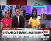 Ananya Vinay from Fresno, California, won the National Spelling Bee competition after numerous rounds. The 12-year-old is the first solo winner in three years.