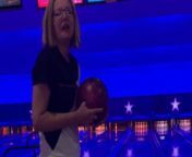 Wine and bowling may not be the most recommended combo, but it could be the funniest, as this clip shows. &#60;br/&#62;&#60;br/&#62;Shared by Joseph, this hilarious video starts with his mom, Karen, getting ready to roll a ball down the bowling lane, hoping for a strike. &#60;br/&#62;&#60;br/&#62;The obstacle in her path is the fact that her balance game isn&#39;t at its strongest, thanks to her downing a few glasses of wine beforehand. &#60;br/&#62;&#60;br/&#62;As a result, she ends up falling down the moment she lets go of the ball. However, what starts to look like just another bowling fail takes a spectacular turn, as Karen somehow ends up scoring a strike.&#60;br/&#62;Location: Norwich, United Kingdom &#60;br/&#62;WooGlobe Ref : WGA154786&#60;br/&#62;For licensing and to use this video, please email licensing@wooglobe.com