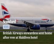 British Airways is investigating after a stewardess was ordered home following a drunken altercation at a £2,000-a-night hotel in the Maldives.The airline worker was flown back to the UK following complaints about the behaviour of her group.The stewardess, her daughter and a friend had been staying at the Oblu Xperience Ailafushi with the rest of the BA flight team, who had flown from Heathrow to capital Malé last week.