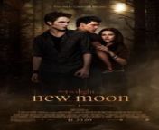 The Twilight Saga: New Moon (or simply New Moon) is a 2009 American romantic fantasy film directed by Chris Weitz from a screenplay by Melissa Rosenberg, based on the 2006 novel New Moon by Stephenie Meyer.[2] The sequel to Twilight (2008), it is the second installment in The Twilight Saga film series. The film stars Kristen Stewart, Robert Pattinson, and Taylor Lautner, reprising their roles as Bella Swan, Edward Cullen, and Jacob Black, respectively.