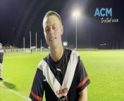 Watch: Koroit footballer Jyron Neave on Hampden league round one win