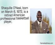 Shaquille O’Neal Fan Mail Address&#60;br/&#62;&#60;br/&#62;Link: https://fanmailaddress.com/shaquille-oneal-fan-mail-address/&#60;br/&#62;&#60;br/&#62;Former NBA player, current sports commentator, and entrepreneur Shaquille O’Neal was born in Newark, New Jersey, on March 6, 1972. One of the most imposing and iconic figures in basketball history, Shaq, as he is widely known, is 7 feet 1 inch tall and weighed more than 300 pounds during his playing career.