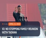 China’s Xi Jinping tells former Taiwan President Ma Ying-jeou, outside inference could not stop the ‘family reunion’ between the two sides of the Taiwan Strait and there are no issues that cannot be discussed.&#60;br/&#62;&#60;br/&#62;Full story: https://www.rappler.com/world/asia-pacific/china-xi-jinping-family-reunion-with-taiwan/