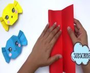 Paper Candy Craft / How to Make Candy With Paper At Home / Paper Craft / origami candy&#60;br/&#62;#craft#papercraft #toys
