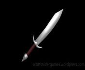 A video, of Gregory&#39;s sword 3D model. Created by Scott Snider using 3DS MAX. Uploaded 04-19-2024.