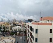 Dubai rains intensity drops