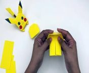 How to Make Origami Paper Pikachu - Paper Pikachu Craft - Paper Craft&#60;br/&#62;#papercraft #origami #craft