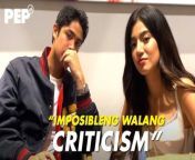 After doing several projects together and being in showbiz for a few years now, Donny Pangilinan and Belle Mariano have learned how to identify constructive criticisms from those that are just noise.&#60;br/&#62;&#60;br/&#62;#CantBuyMeInLove #DonnyPangilinan #BelleMariano &#60;br/&#62;&#60;br/&#62;Video: Khryzztine Baylon&#60;br/&#62;Editor: Khym Manalo&#60;br/&#62;&#60;br/&#62;Subscribe to our YouTube channel! https://www.youtube.com/@pep_tv&#60;br/&#62;&#60;br/&#62;Know the latest in showbiz at http://www.pep.ph&#60;br/&#62;&#60;br/&#62;Follow us! &#60;br/&#62;Instagram: https://www.instagram.com/pepalerts/ &#60;br/&#62;Facebook: https://www.facebook.com/PEPalerts &#60;br/&#62;Twitter: https://twitter.com/pepalerts&#60;br/&#62;&#60;br/&#62;Visit our DailyMotion channel! https://www.dailymotion.com/PEPalerts&#60;br/&#62;&#60;br/&#62;Join us on Viber: https://bit.ly/PEPonViber&#60;br/&#62;&#60;br/&#62;Watch us on Kumu: pep.ph