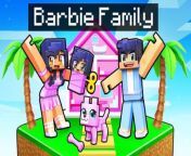 Having a BARBIE FAMILY in Minecraft! from barbie full moviesmoyori xxx