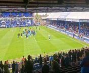 Peterborough United lap of honour following final League One game of the season from lap jpg