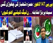 #Election2024 #ByElections #Lahore #PTI #PMLN #PPP&#60;br/&#62;&#60;br/&#62;Follow the ARY News channel on WhatsApp: https://bit.ly/46e5HzY&#60;br/&#62;&#60;br/&#62;Subscribe to our channel and press the bell icon for latest news updates: http://bit.ly/3e0SwKP&#60;br/&#62;&#60;br/&#62;ARY News is a leading Pakistani news channel that promises to bring you factual and timely international stories and stories about Pakistan, sports, entertainment, and business, amid others.&#60;br/&#62;&#60;br/&#62;Official Facebook: https://www.fb.com/arynewsasia&#60;br/&#62;&#60;br/&#62;Official Twitter: https://www.twitter.com/arynewsofficial&#60;br/&#62;&#60;br/&#62;Official Instagram: https://instagram.com/arynewstv&#60;br/&#62;&#60;br/&#62;Website: https://arynews.tv&#60;br/&#62;&#60;br/&#62;Watch ARY NEWS LIVE: http://live.arynews.tv&#60;br/&#62;&#60;br/&#62;Listen Live: http://live.arynews.tv/audio&#60;br/&#62;&#60;br/&#62;Listen Top of the hour Headlines, Bulletins &amp; Programs: https://soundcloud.com/arynewsofficial&#60;br/&#62;#ARYNews&#60;br/&#62;&#60;br/&#62;ARY News Official YouTube Channel.&#60;br/&#62;For more videos, subscribe to our channel and for suggestions please use the comment section.
