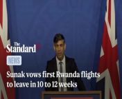 Rishi Sunak Vows First Rwanda Flights To Leave In 10 To 12 Weeks