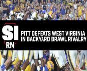 The Pittsburgh Panthers defeated the West Virginia Mountaineers on Thursday night