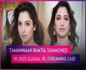 Actress Tamannaah Bhatiahas been summoned by the Maharashtra Cyber Wing for questioning. Tamannaah has been summoned in connection with the illegal streaming of IPL 2023 on FairPlay app, reported ANI. FairPlay app is a sister app of Mahadev betting app. Reportedly, Bhatia has been asked to appear on April 29, 2024. Reports also mention that Sanjay Dutt’s name surfaced in the probe. However, Dutt could not appear due to his schedule and has asked for a new date. Watch the video to know more.&#60;br/&#62;