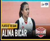 PVL Player of the Game Highlights: Alina Bicar guides Chery Tiggo to semis from nesya alina