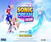 Watch the latest trailer for Sonic Dream Team for a peek at what to expect with the latest content update coming to the action-platformer game. Dare to dream deeper while exploring the new Sweet Dreams Zone in Sonic Dream Team