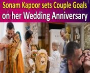 Sonam Kapoor, marking her 6th wedding anniversary with husband Anand Ahuja, took to social media to share a heartfelt post, which also included their son Vayu in a special moment.&#60;br/&#62;&#60;br/&#62;#sonamkapoor #anandahuja #vayu #sonamkapooranniversary #marriage #couplegoals #cutebaby #family #entertainmentnews #bollywood #viral #trending