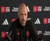 Manchester United boss Erik Ten Hag on the form of Jadon Sancho and the possibility of a return to Old Trafford&#60;br/&#62;Carrington, Manchester, UK