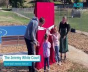 Jeremy White&#39;s memory will live on with a basketball half-court named after the Burnie dad. He passed away suddenly in 2007, leaving behind his wife and two children.